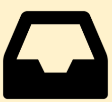 silhouette of inbox 